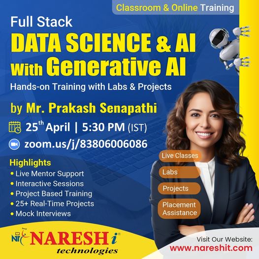 Best Full Stack Data Science & AI Classroom Training in KPHB - Naresh ,Hyderabad,Educational & Institute,Computer Courses,77traders